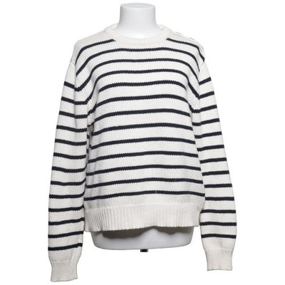 Ba&sh, Strickpullover, Größe: M, Weiß/Schwarz, Baumwolle/Polyester #GlW