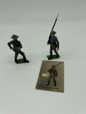 Vtg Marx Warriors Of The World Confederate Soldiers Card W/1 Only No Boxes 1D