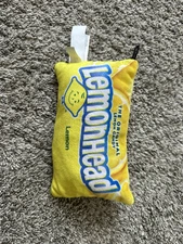 Snacks On Snacks Lemonhead Candy Bag Plush Lemon Head Toy 13” 