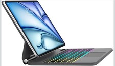 Keyboard Case For iPad Air 13" M3/M2, 2025/2024 Pro 12.9" 3/4/5/6th Gen 