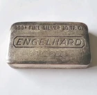 10 Oz. Englehard Silver Bullion Bar Vintage Piece .999