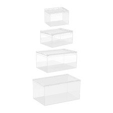 Reptile Breeding Box Transparent Enclosure Cage for Snake Lizards Container