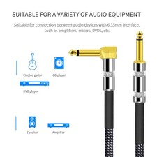 3 Meter Langes Audiokabel F&uuml;r Musikinstrumente (Gitarre)