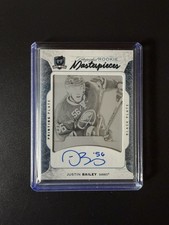2016/17 UD The Cup Justin Bailey #1/1 Masterpieces Printing Plate AUTO RC