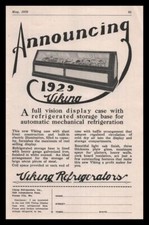 1929 Viking Refrigerators Kansas City MO Slant Front Meat Display Cases Print Ad