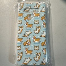 Funda protectora para teléfono LG Stylo 6 a prueba de golpes Happy Playing Corgi azul