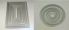 Kreis -  Rechteck  Stanzschablone cutting die Form