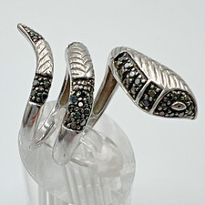Sterling Silver Snake Wrap Ring - Size 6 - 6.5