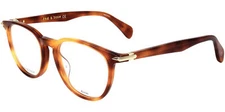 Rag & Bone Men's Havana Round Eyeglass Frames - RNB7028G 005L 20