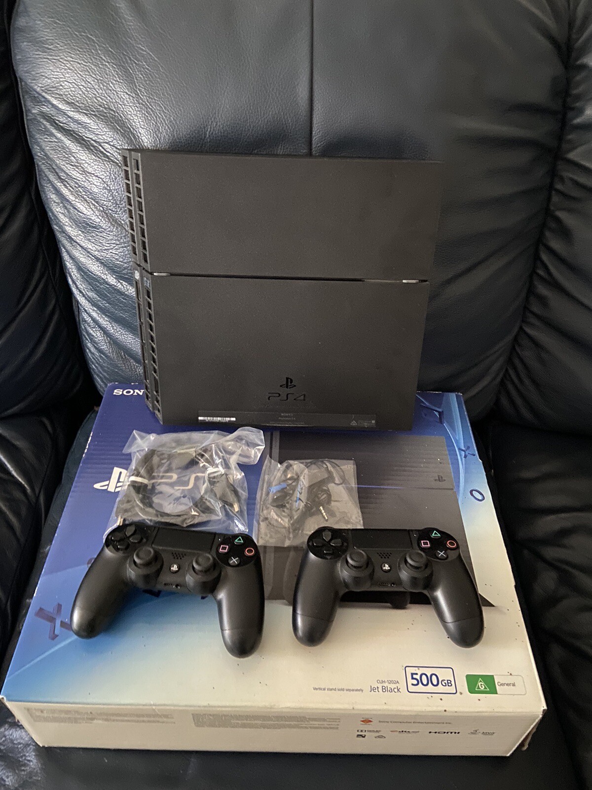 Sony PlayStation 4 500GB Black Home Console 711719834632 eBay
