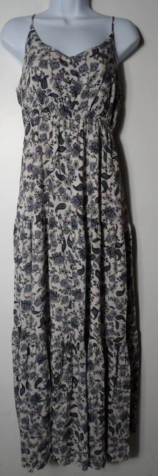 Maxi Vestido BB Dakota Con Niveles Mediano Tanque Floral Boho Hippie Cottage Core Foto 2 de 4