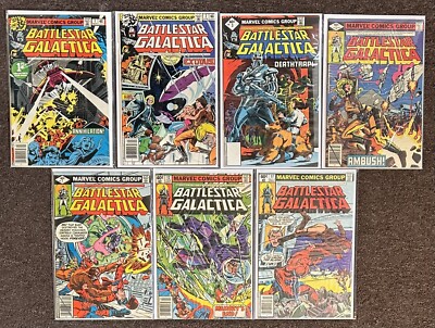 Battlestar Galactica #1,2,3,5,7,12,17 1979 Marvel Lot | eBay