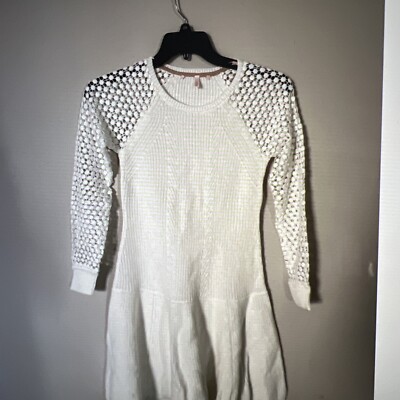 white christmas dresses Viktoria Rose Crochet Mini Dress main image 1
