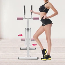 Foldable Sit Up Bench Crunch Machine Ab Machine Abdominal Workout W/ LCD Monitor