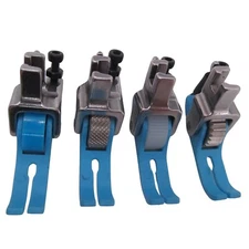4PCS Narrow Roller Presser Foot Set For JUKI DDL-5550 8700 BROTHER DB2-B737 B747