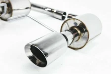 15-17 Ford Mustang GT Exhaust w/ Dual Mufflers 4" Tips V8 5.0L Thick Walled Tips