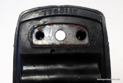 1968-69 OEM GM Firebird Rear View Mirror Bracket Cover Black Camaro 68 69 - Picture 3 of 3