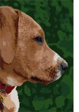 Dog Profile Needlepoint Kit or Canvas (Animal)