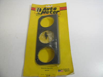 Auto Meter 2238 Universal Triple 2-1/16'' Gauge Black Aluminum Mounting Panel