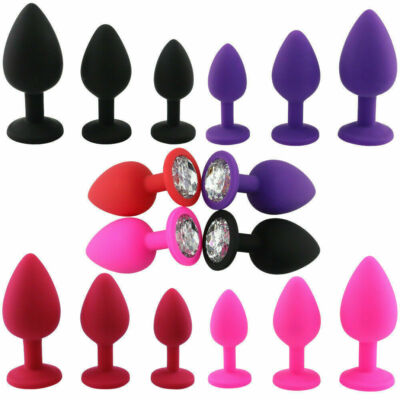 Plug Anal en Silicone Diamant Crystal avec Pochette Velours SexToy Bijou  Intime | eBay