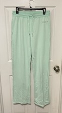 BCBG MAXAZRIA Mint Green Women's Rhinestone Embellished Sweatpants NEW Size L