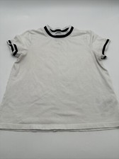 Calvin Klein T-Shirt Women Medium White Solid .. 21660