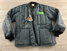 RefrigiWear Mens Coat Large Gray Insulated Iron-Tuff Workwear Jacket