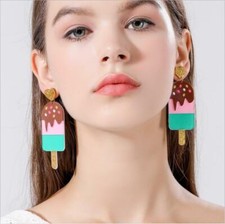 Geometric Earrings Resin Earrings Jewelry With Exaggerated And Cute Colors