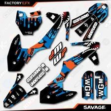 Blue Orange Savage Camo Racing Graphics Kit fits KTM 16-21 Sx50 Sx 50 Decal 2016
