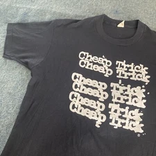 Vintage 1988 Cheap Trick Lap of Luxury Concert T-shirt Screen Stars Band Tee