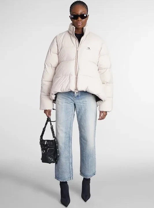 Balenciaga Beige Down Puffer Jacket FR34 US2 - Image 2 of 4