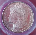 1879 S  Silver Morgan Dollar ANACS Graded MS 63 .