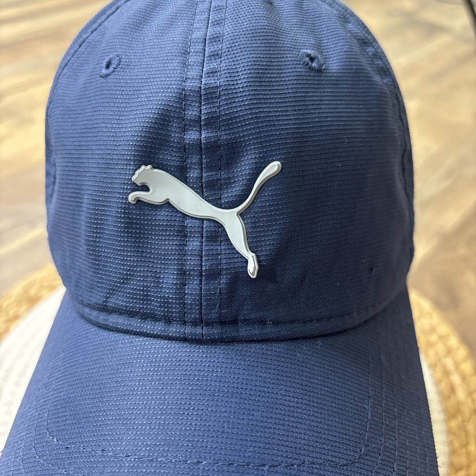 Puma Golf Mens Navy Blue Hat Cap Adjustable OS eBay