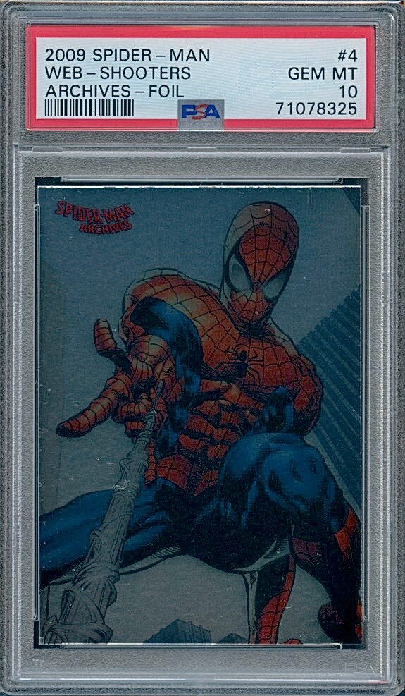 2009 Spider-Man Archives Foil #4 Web-Shooters PSA 10 💎 🔥RARE
