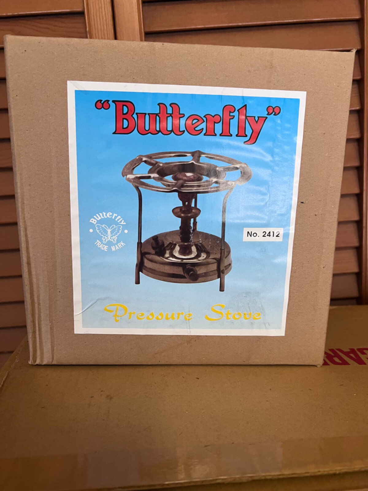 Butterfly pressure stove #2412 Brass