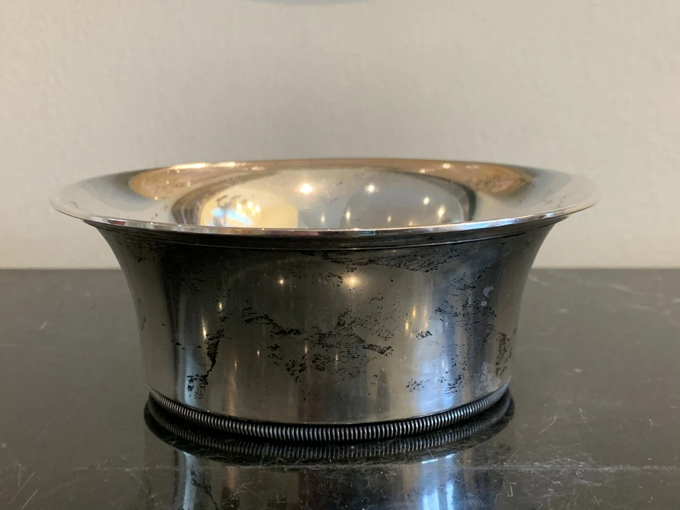 丹麦 Grann & Laglye 纯银碗 带 Assayer's Johannes Siggaard Mark — 第 4/4 张图片