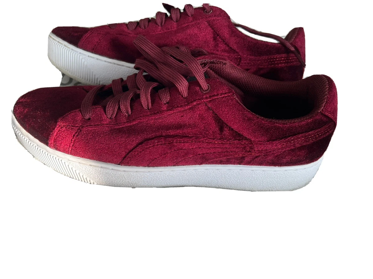 Ascensor cortador diamante Red Velvet Platform Puma Sneakers Vikky Shoes 9 Women's | eBay