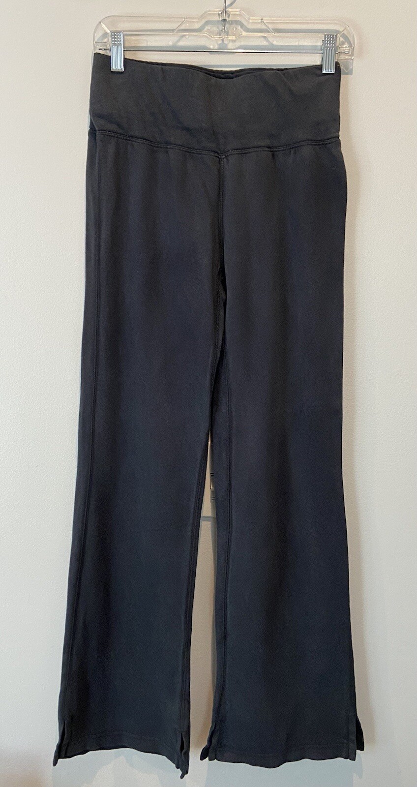 J Crew Women's Pull On Flare Leg Yoga Charcoal ￼Black