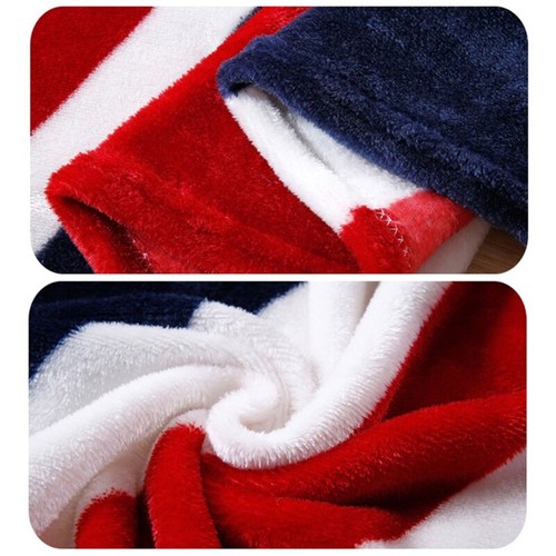 Patriotic US British National Flag Print Soft Throw Blanket for Couch Bed Sofa - Picture 3 of 10