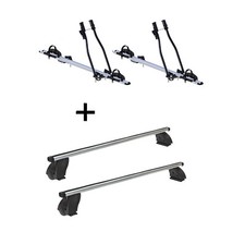 2x Fahrradtr&auml;ger SAGITTAR+Dachtr&auml;ger K1P Alu f&uuml;r f&uuml;r Mercedes S W222 4T&uuml;rer ab 1