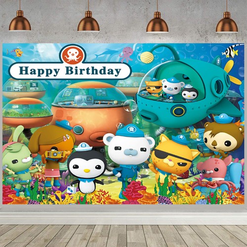 The Octonauts Forniture per Feste Striscione Sfondo Compleanno Regalo Compleanno 5x3ft - Foto 1 di 6