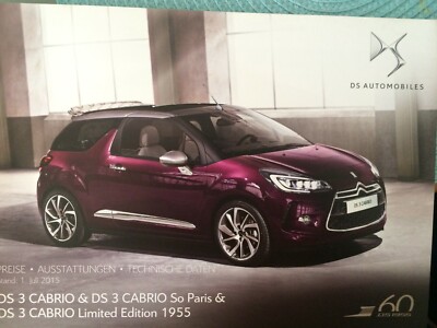 DS3 Convertible So Paris Ltd. Edition prices equipment technology Top
