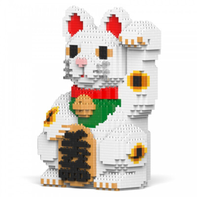 JEKCA Building Blocks, Bausatz,Maneki Neko,Lucky Cat,Winke-Katze,Glücksbringer