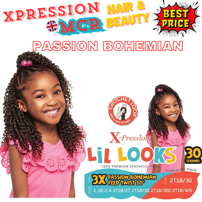 Feme Outre X-Pression Lil Looks - Passion Bohemian Feed Twist 10'' Zoll UK Verkäufer