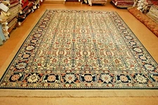 VERY RARE VINTAGE AUTHENTIC KARASTAN IVORY SERAPI PATTERN #745 RUG 8'8" x 12' 