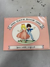 Joan Walsh Anglund 1981 Calendar Date Book Art Artwork Vintage HTF 70s Retro B40