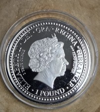1 Oz Silver .999 2018 Gibraltar Royal Arms Of England BU Low Mintage