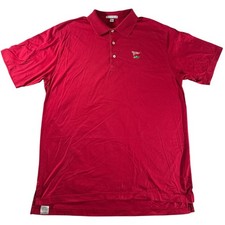 Peter Millar Men Polo LACC 123rd US Open Size L Red