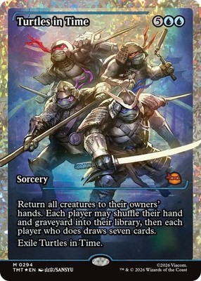 [1x] Turtles in Time - Fracture Foil - Showcase Near Mint, English UB: Teenage M