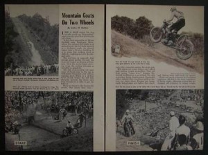 1954 Muskegon National Motorcycle Hill Climb Mt Garfield Michigan pictorial